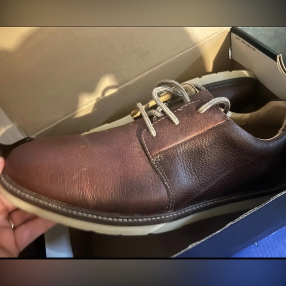 Clarks Men's Grandin Plain Oxford Shoes SZ 10.5 - Picture 2 of 7